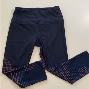 RBX compression crop pant navy M